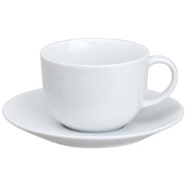 Avet Taza Jumbo con Plato 475 ml Coupe (6 Unidades) Porcelana